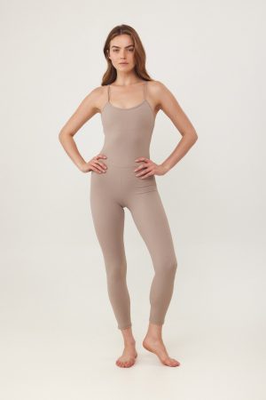 PEARL BEIGE LONG LENGTH ONESIE