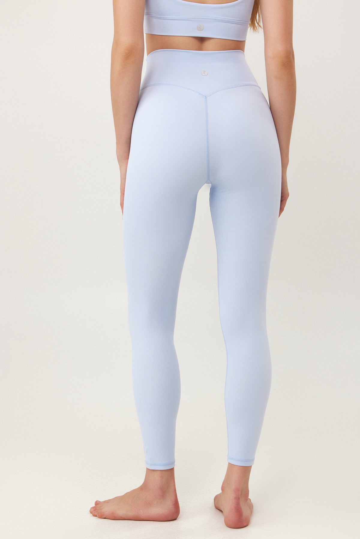 SKY BLUE HIGH WAIST LEGGINGS - Image 3