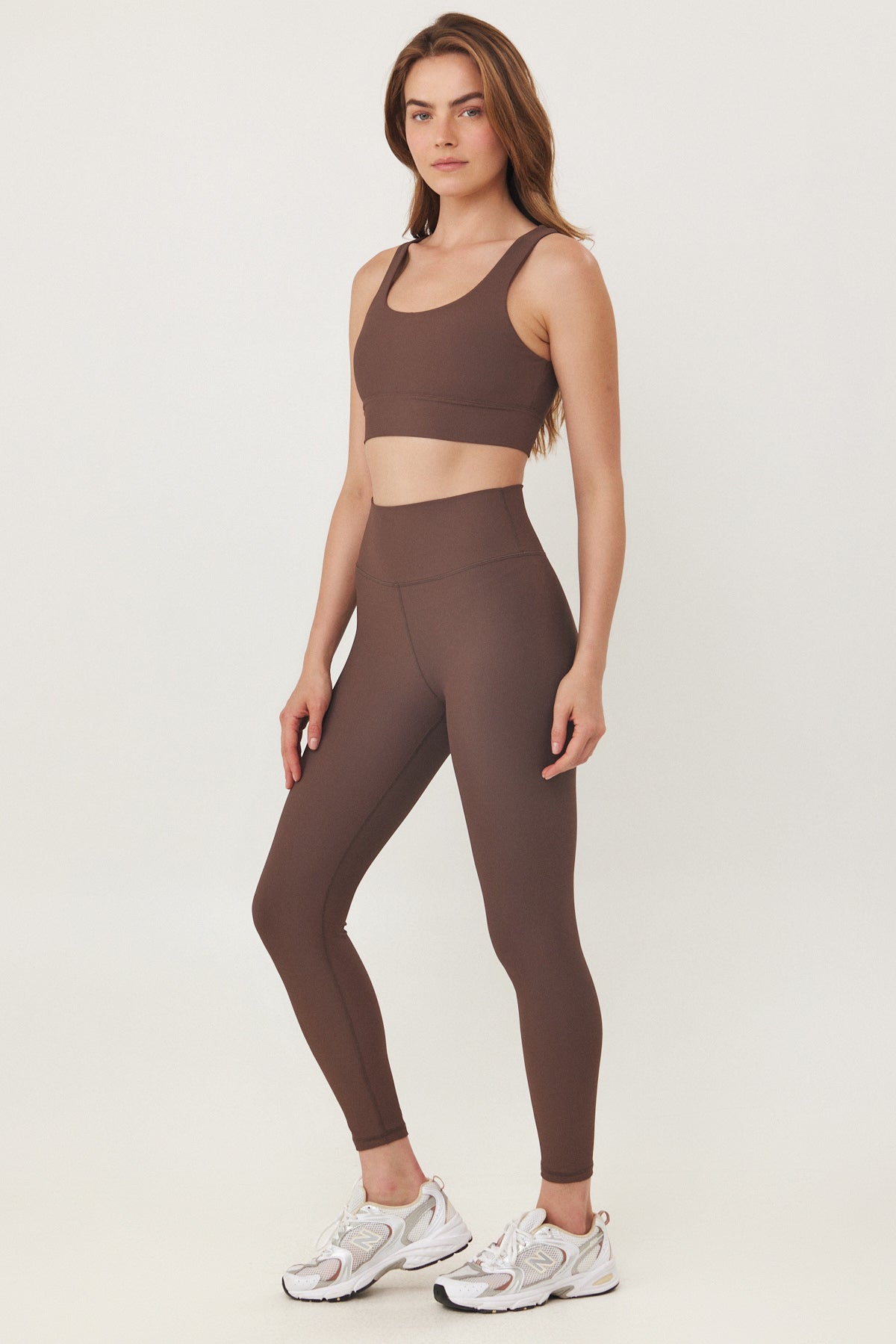 ESPRESSO RIBBED SPORT TOP - Image 5