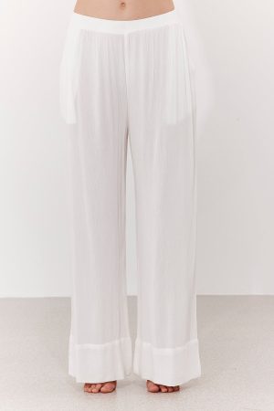MARRAKESH WIDE-LEG PANTS IN WHITE